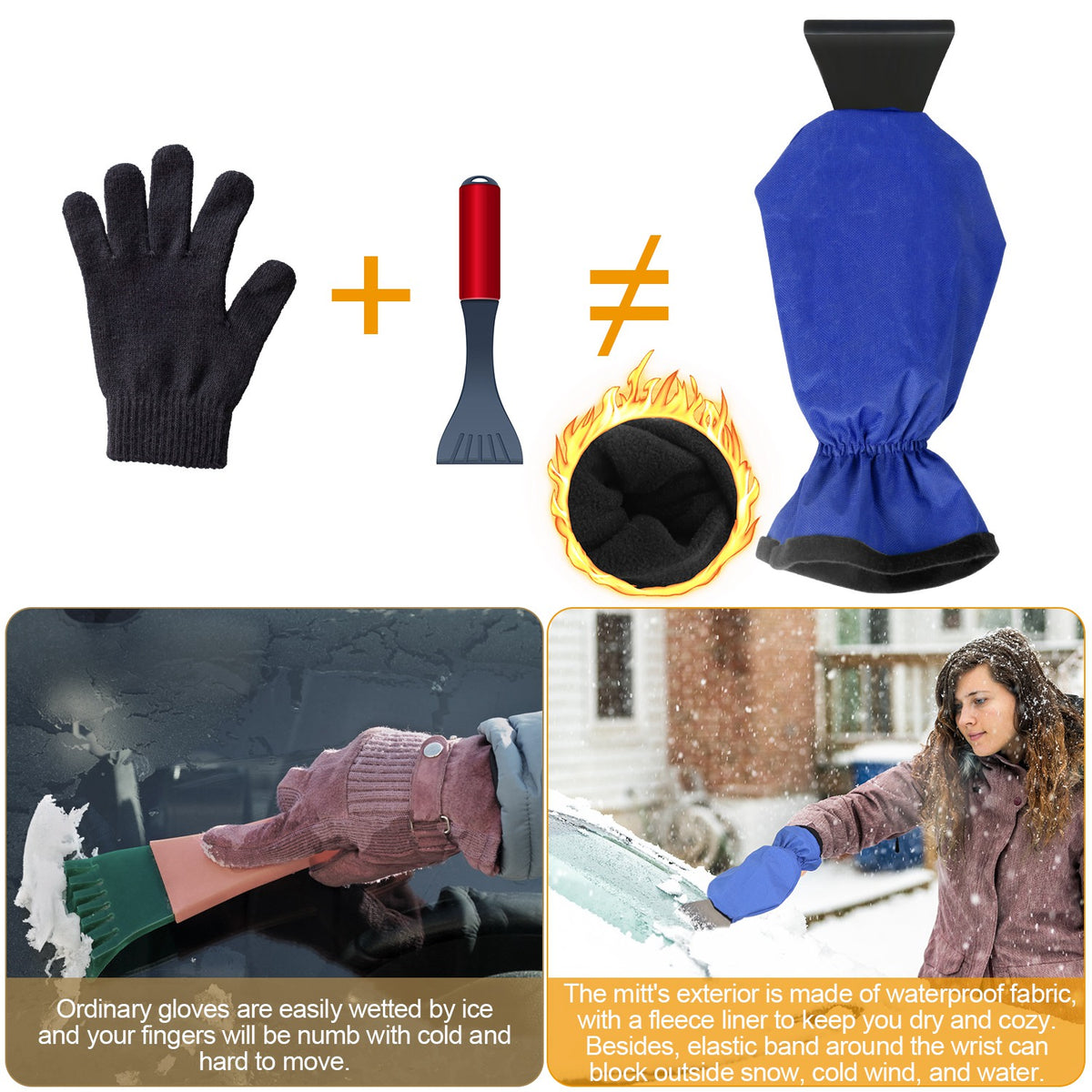 Fleece-lined ice scraper mitt – photo 7
