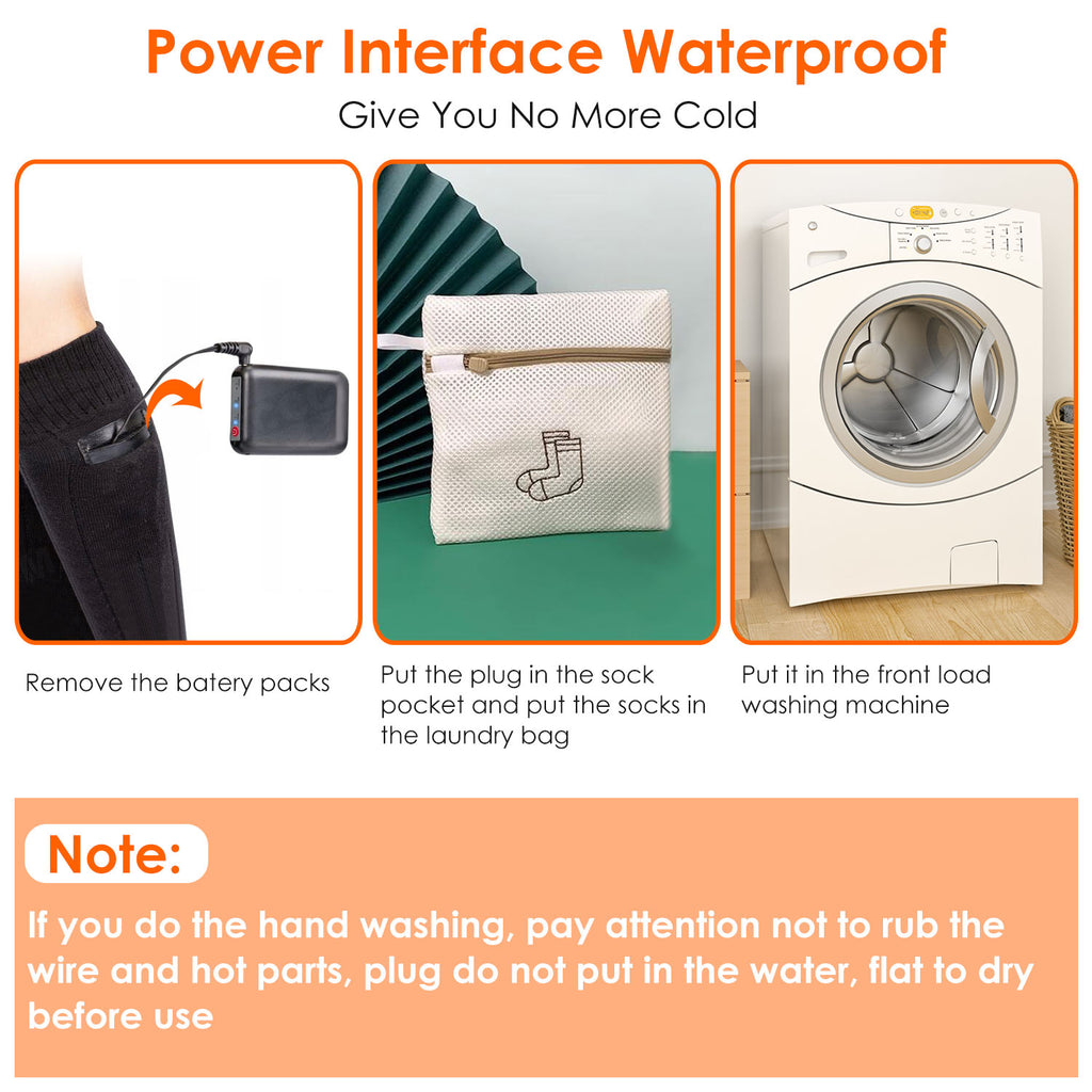 Rechargeable heated socks with battery packs – photo 9