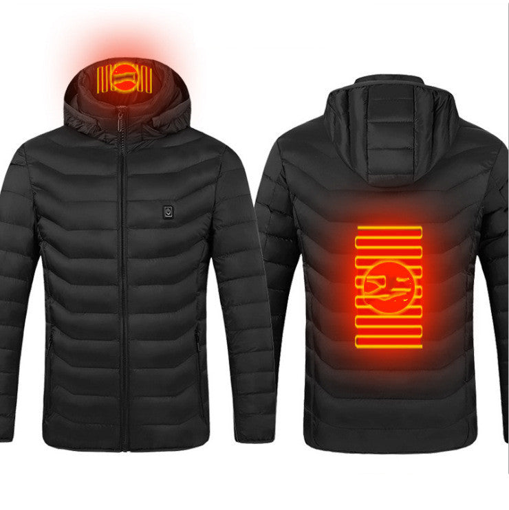 Men's USB heated jacket with removable hood – photo 11