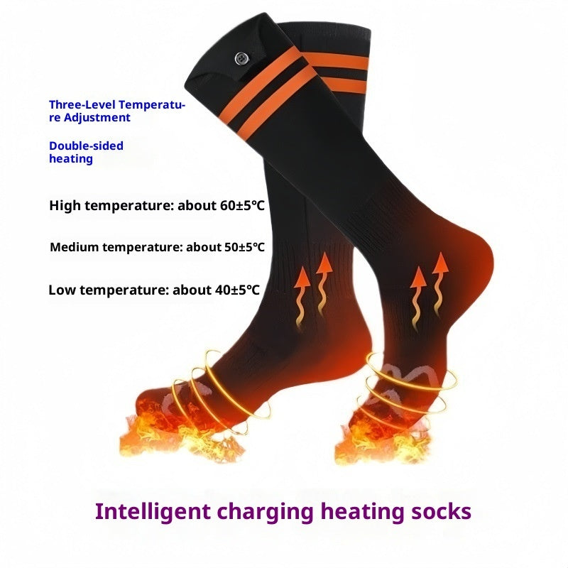 USB heated socks with heated sole and upper – photo 2