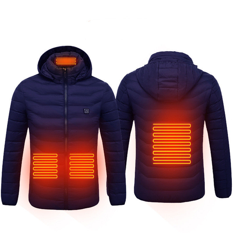 Men's USB heated jacket with removable hood – photo 23