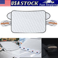 Magnetic windshield snow and frost cover