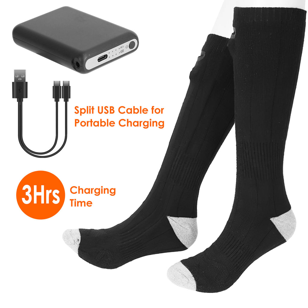 Rechargeable heated socks with battery packs – photo 7