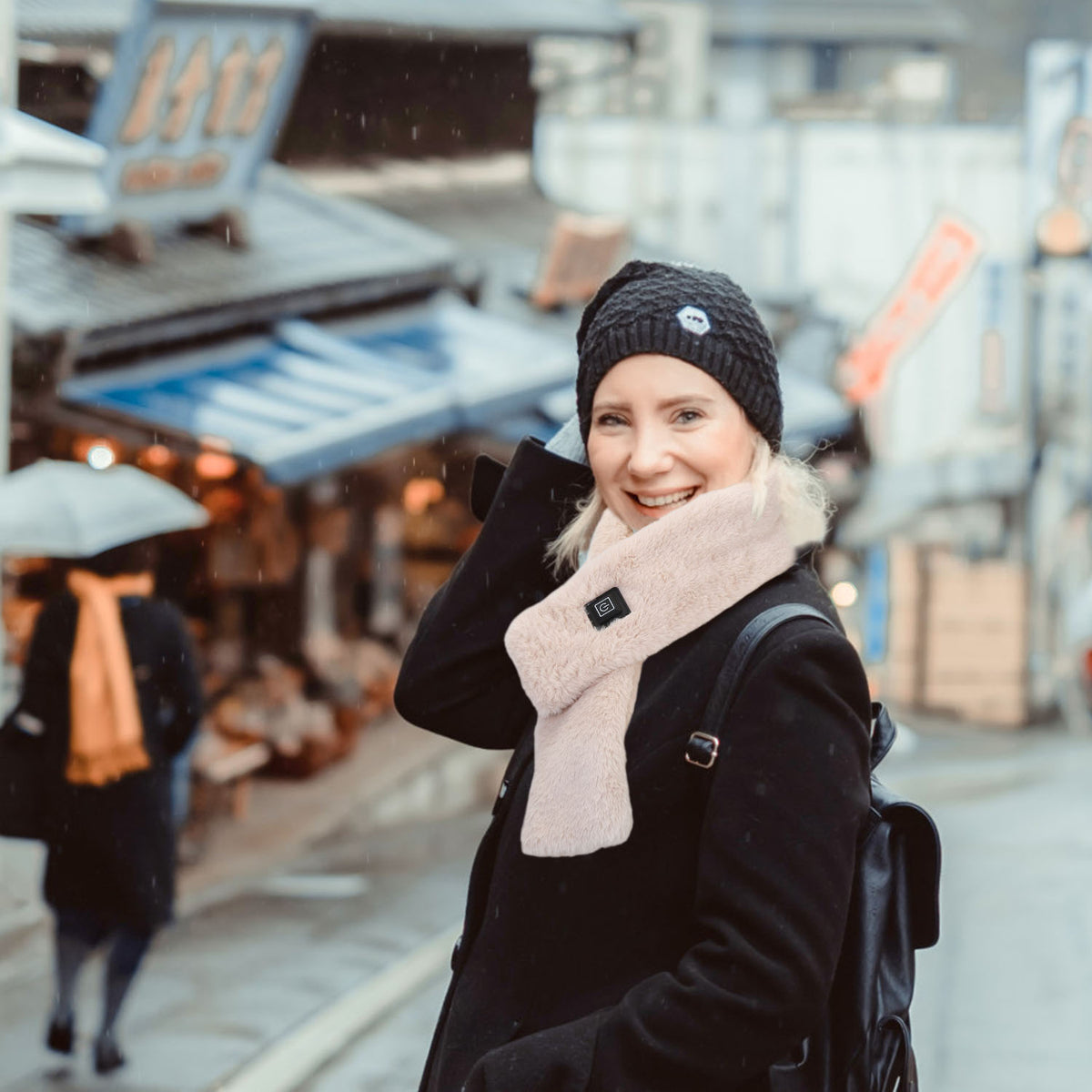 USB heated scarf with 3 heat settings – photo 10