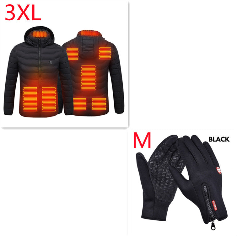 Men's USB heated jacket with removable hood – photo 15