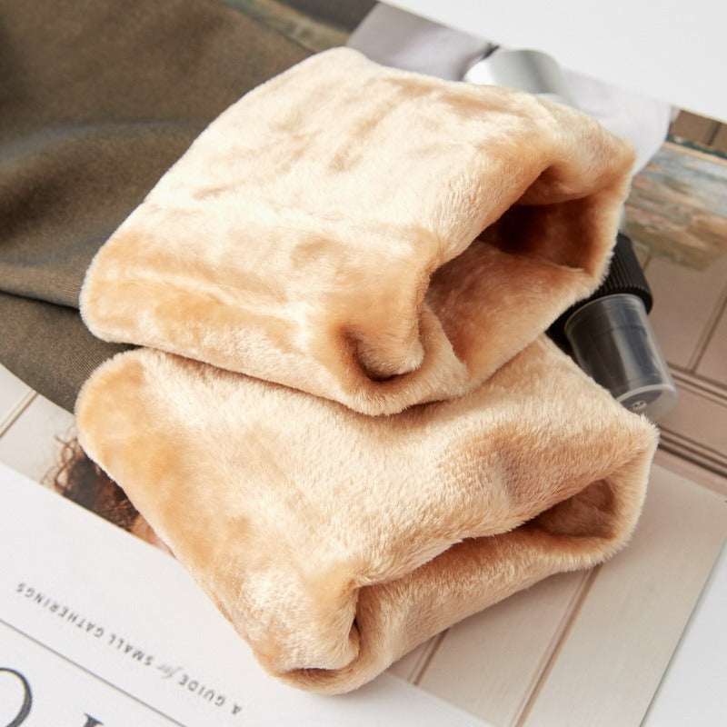 Fleece-lined sheer-look winter tights – photo 4