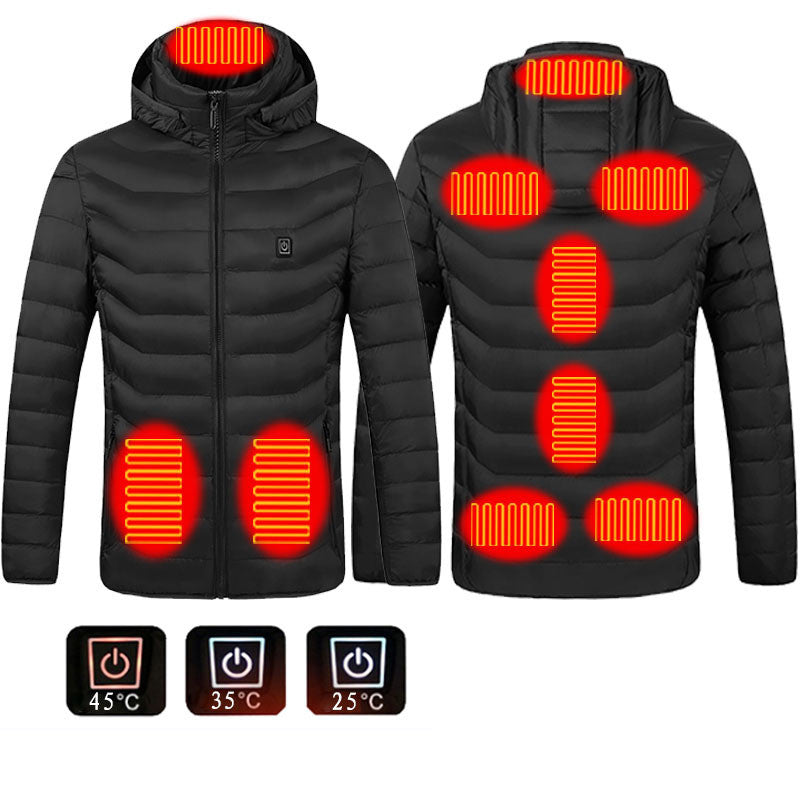 Men's USB heated jacket with removable hood – photo 6