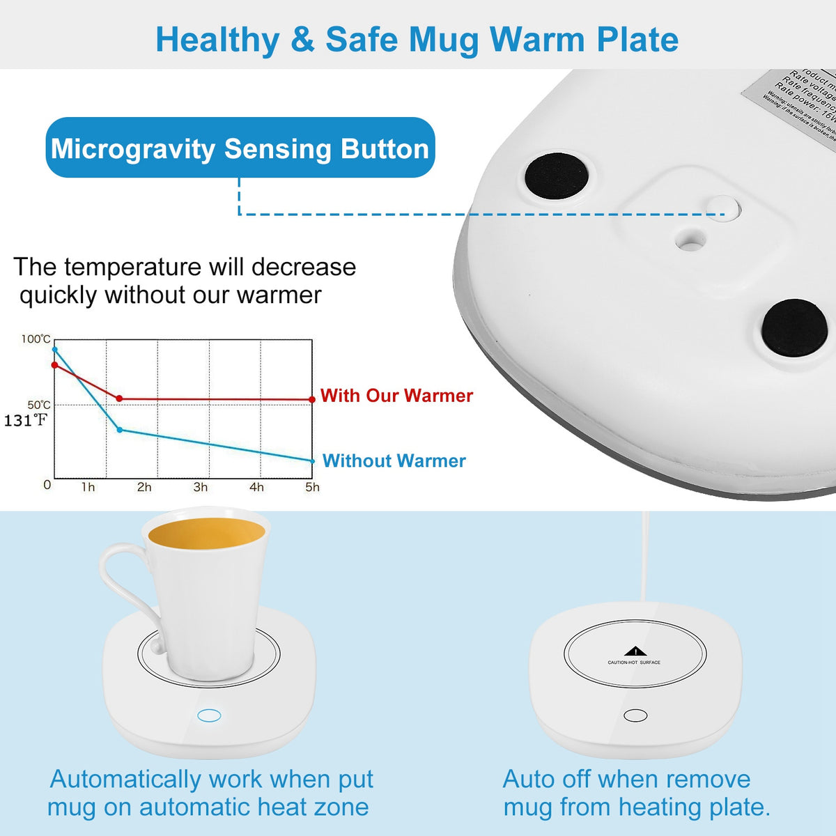 Auto on/off mug warmer – photo 4